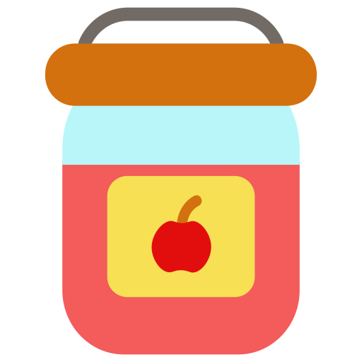 mermelada de manzana icono gratis