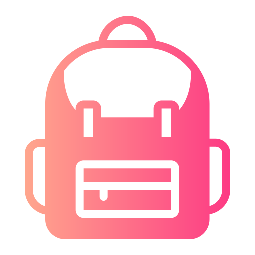 bolsa para la escuela icono gratis