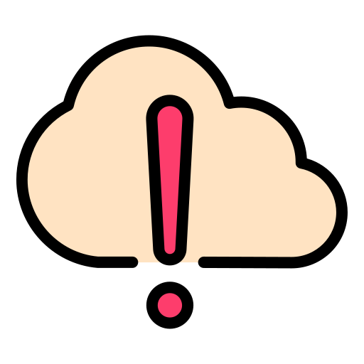 alerta de nube icono gratis