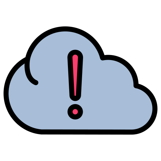 alerta de nube icono gratis