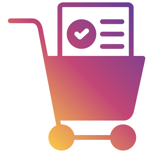 Shopping list Generic gradient fill icon