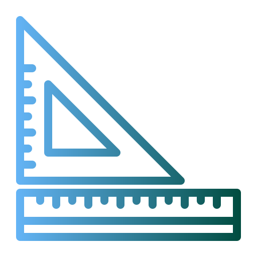 Ruler Generic gradient outline icon