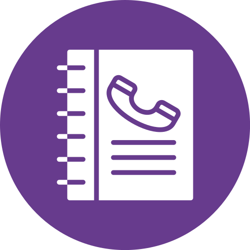 directorio telefónico icono gratis