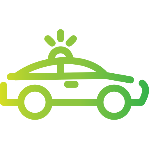 coche de policía icono gratis