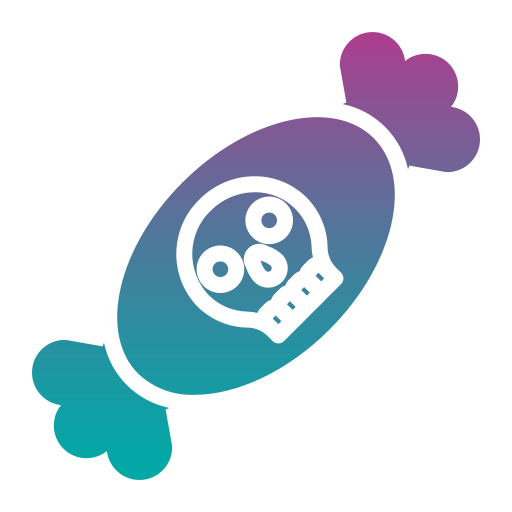 dulce de halloween icono gratis