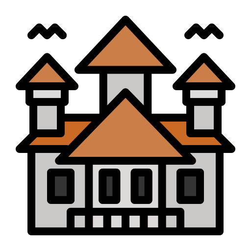 casa embrujada icono gratis