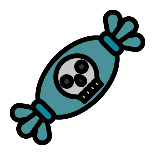 dulce de halloween icono gratis