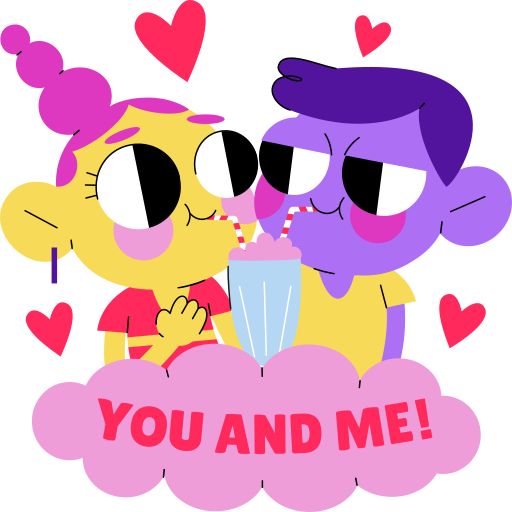 Couple free sticker Couple free sticker