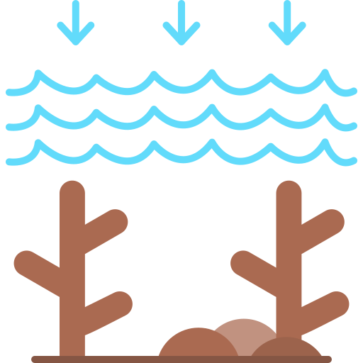 la contaminación del agua icono gratis