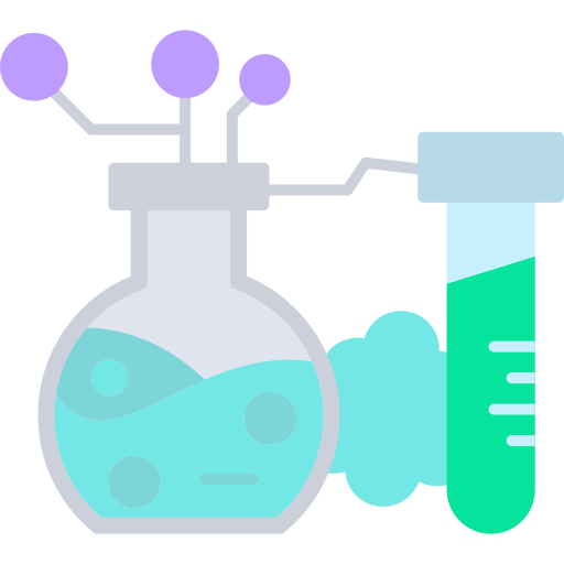 reacción química icono gratis