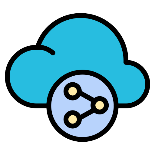 compartir nube icono gratis