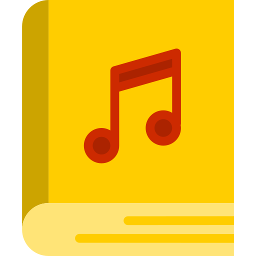 libro de música icono gratis