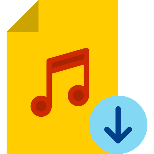 Music file srip Flat icon