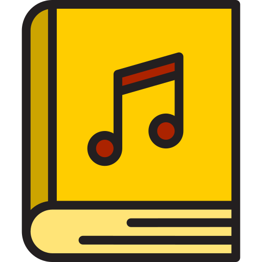 libro de música icono gratis