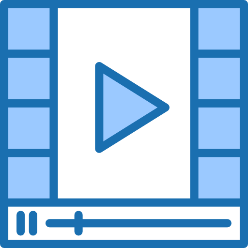 reproductor de video icono gratis