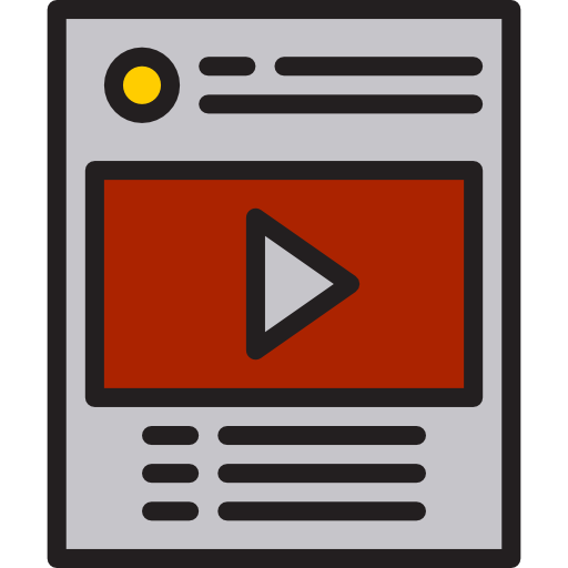 reproductor de video icono gratis