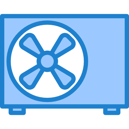 Air conditioning srip Blue icon