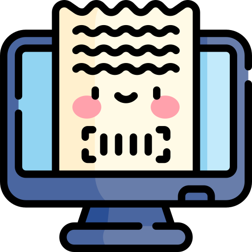 boleto electrónico icono gratis