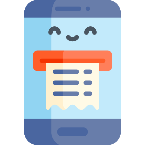 boleto electrónico icono gratis