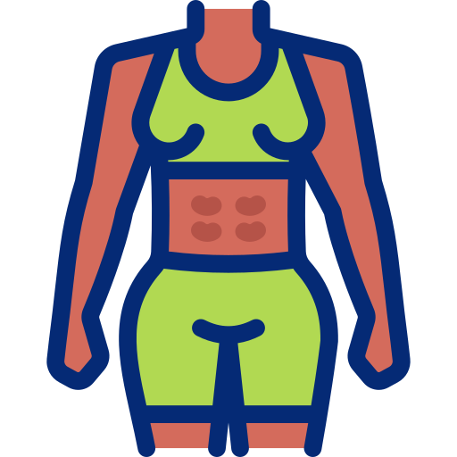 abdominales icono gratis