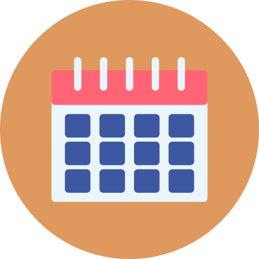 Calendar Generic color fill icon