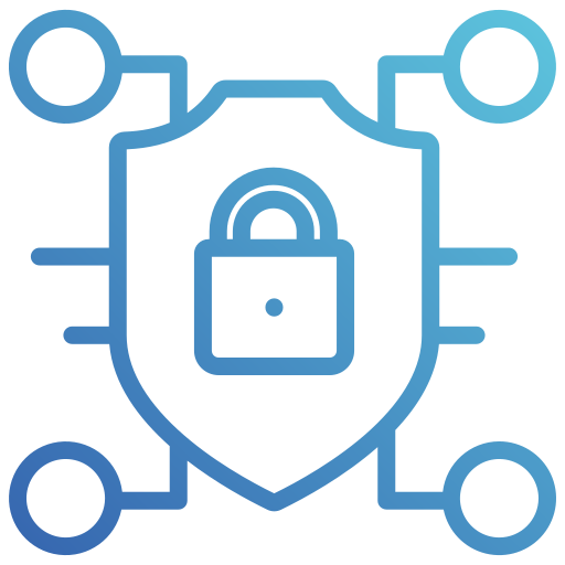 seguridad de datos icono gratis