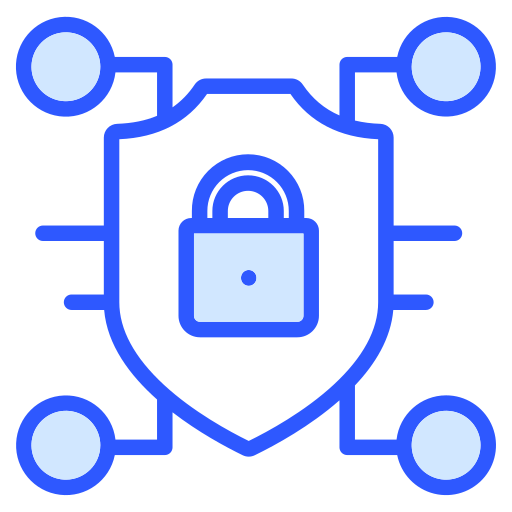 seguridad de datos icono gratis