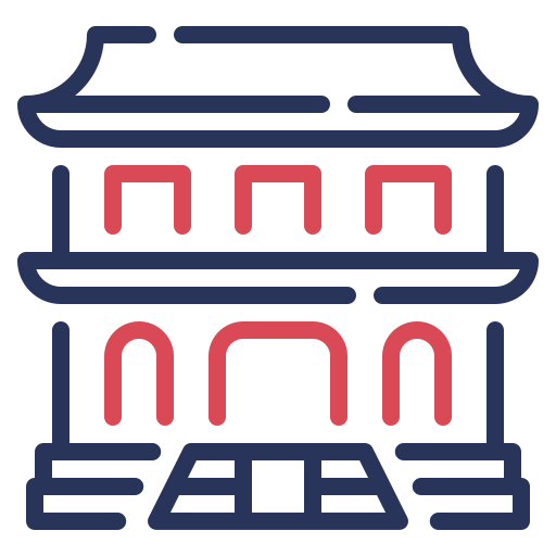 Temple Generic color outline icon