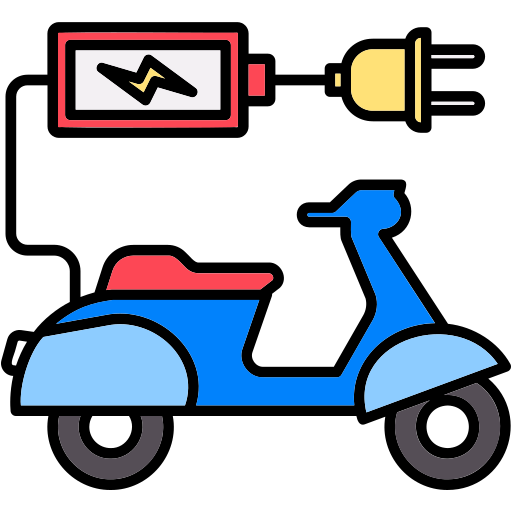 motocicleta eléctrica icono gratis