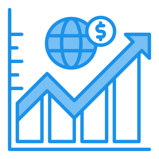 bolsa de valores icono gratis