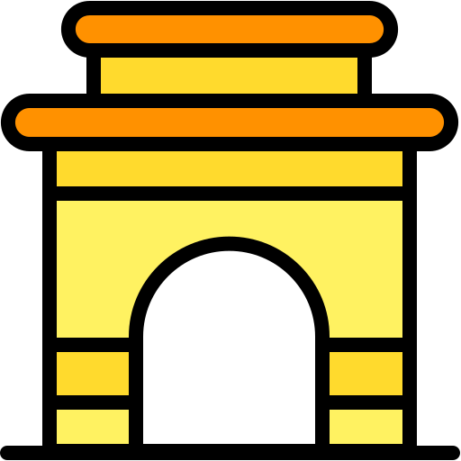 puerta de la india icono gratis