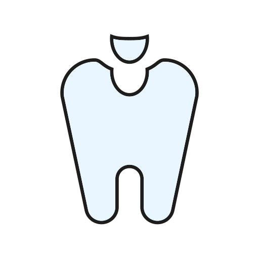 relleno de dientes icono gratis