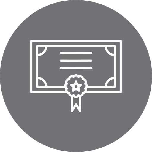 certificado grátis ícone certificado grátis ícone