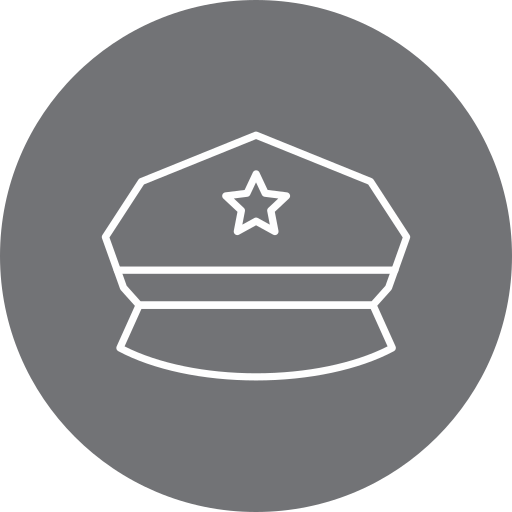 sombrero de policia icono gratis