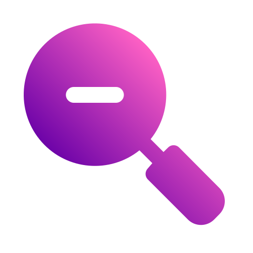 disminuir el zoom icono gratis