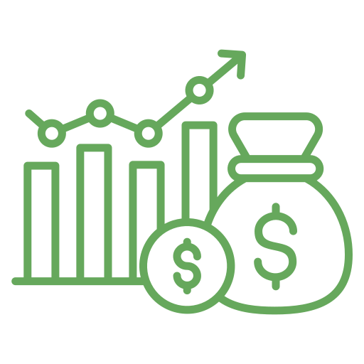 Finance growth Generic color outline icon