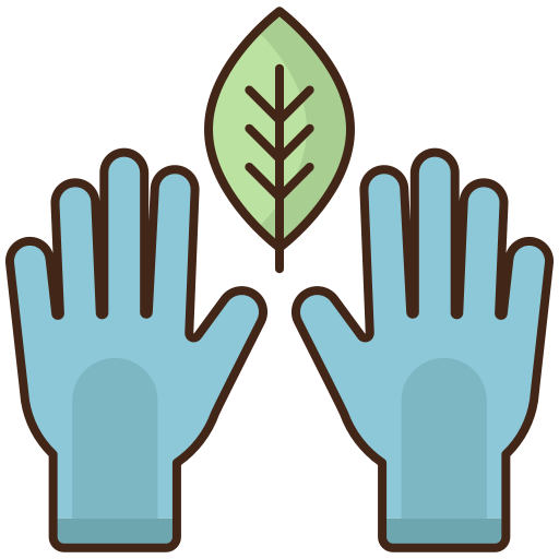 guantes de jardineria icono gratis