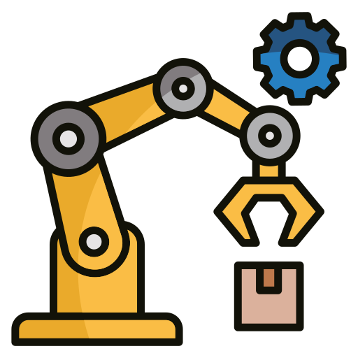 robot industrial icono gratis