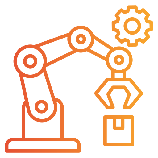 Industrial robot Generic gradient outline icon