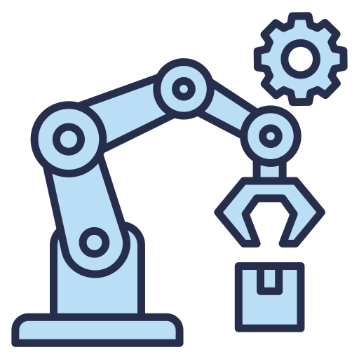 robot industrial icono gratis