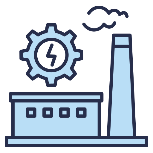 fabrica electrica icono gratis