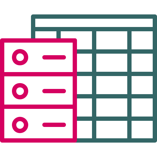 tabla de datos icono gratis