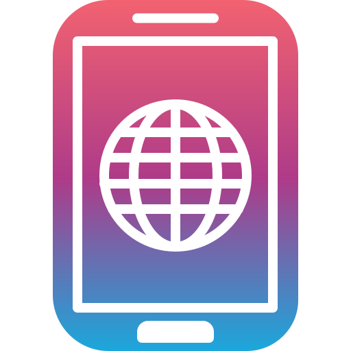 internet móvil icono gratis