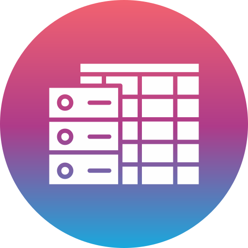 tabla de datos icono gratis