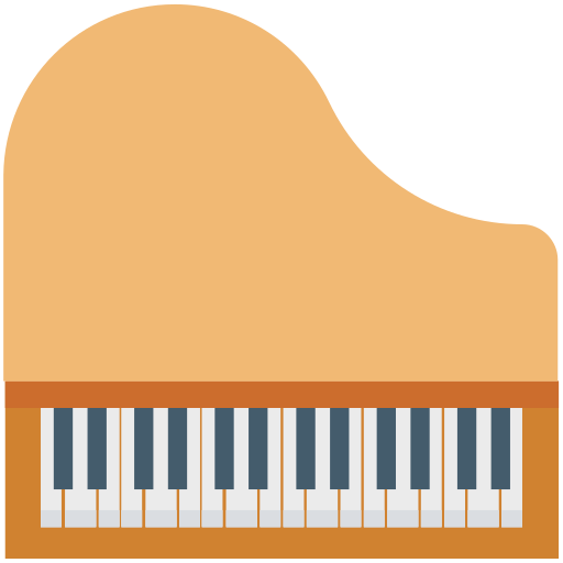 teclado piano icono gratis