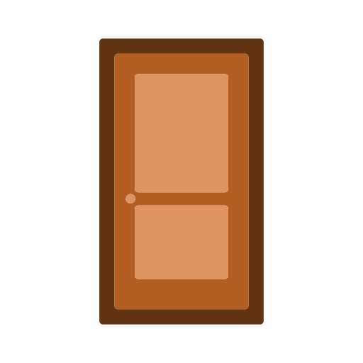 Door Generic color fill icon