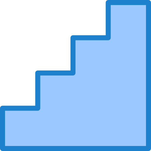 Stairs srip Blue icon