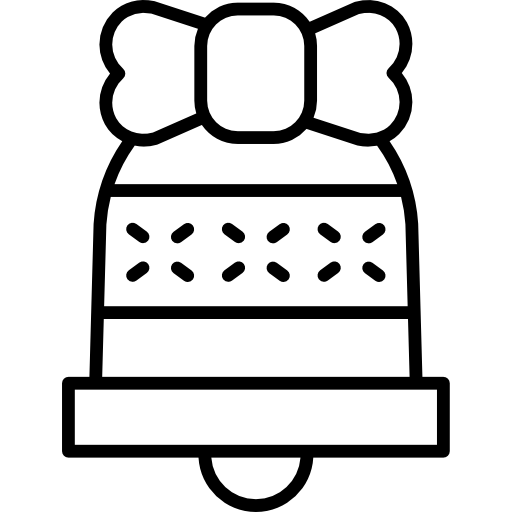 campana de navidad icono gratis