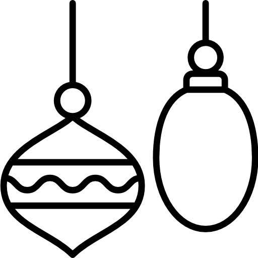 pelota de navidad icono gratis