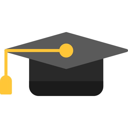 sombrero de graduado icono gratis